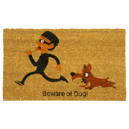 Beware of Dog Welcome Mat