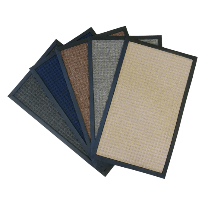 Carpet mat nottingham available in 5 colors charcoal, blue, grey, tan, beige