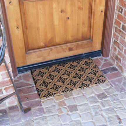 Classic Fleur de Lis French Mat in front of door