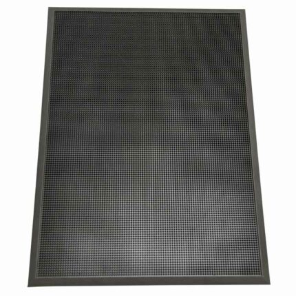 Doormat with black border Scrapes Away Dirt and Provides Traction