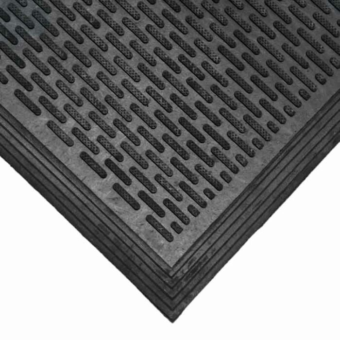 Black color Ultra-Durable and Economical Rubber Doormat at front door