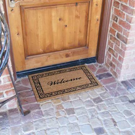 Estate Mats Designed with a Traditional Aesthetic to welcome your guests