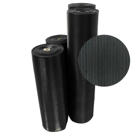Black color Indoor/Outdoor Anti-Slip Runners and Mats 4 rolled