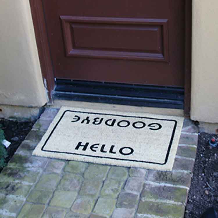 Doormats That Greet and Farewell Visitors