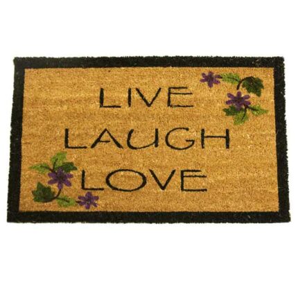 Novelty Doormat with a Warm words Live