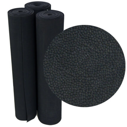Reclaimed Safety Rubber Mat black in color Improves Traction and Resilience