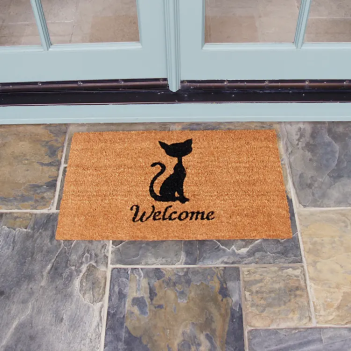 meow welcome doormat