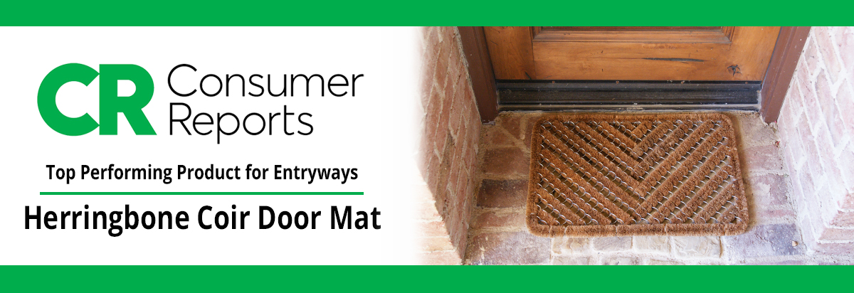 Consumer Reports Herringbone Coir Doormat