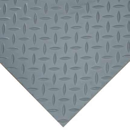 Diamond Plate gray Corner Large