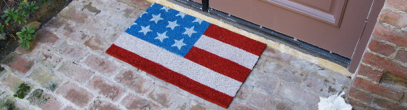 Decorate Your Entryway with this Coir Mat on the Fourth of July