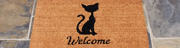 Meow Cat Welcome Mats