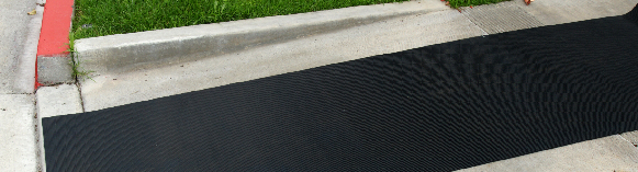 Corrugated Ramp Cleat Rubber Runner